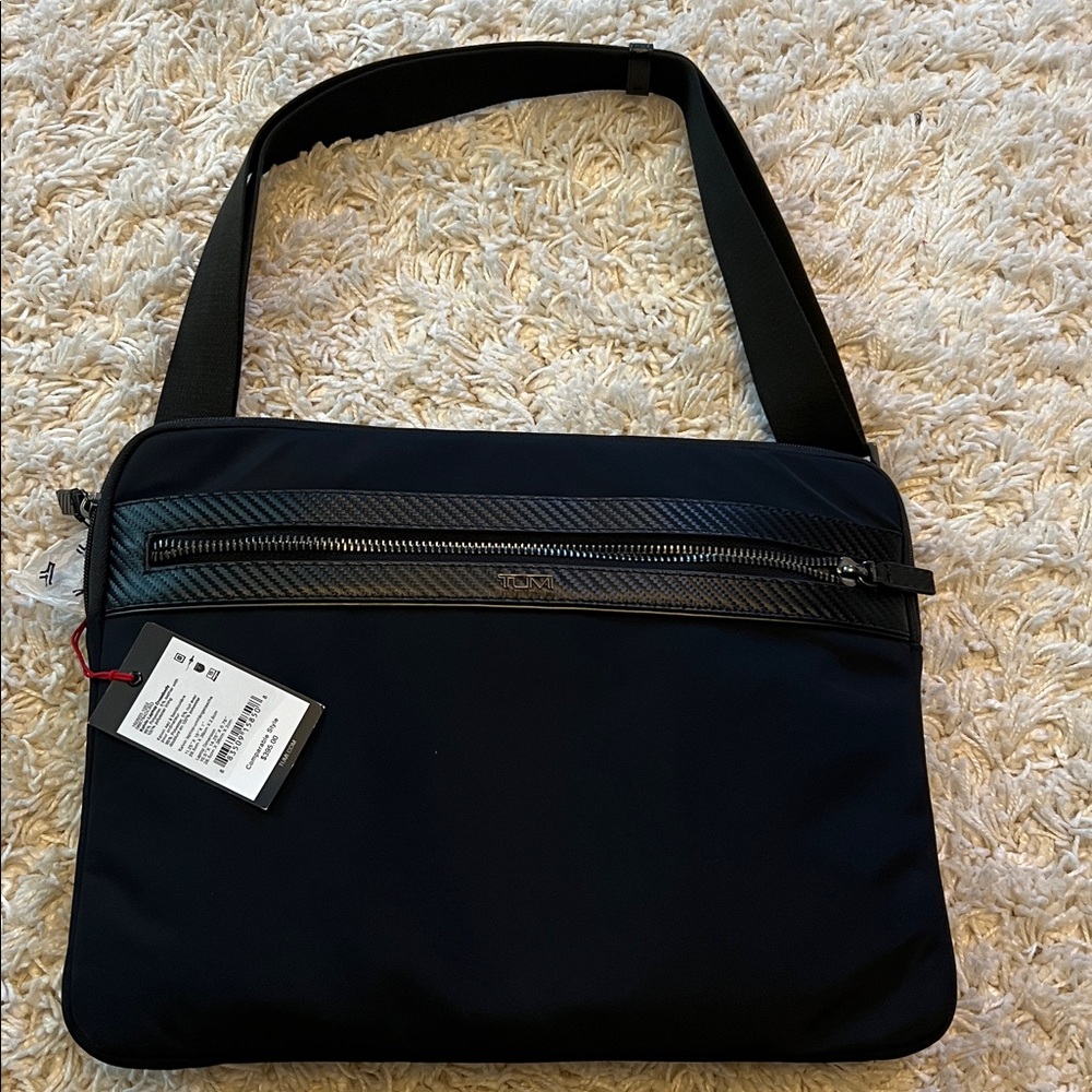 NWT Tumi Black Laptop sleeve Crossbody